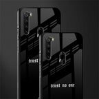 trust no one aesthetic quote glass case for redmi note 8 image-2