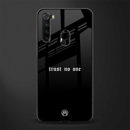 trust no one aesthetic quote glass case for redmi note 8 image