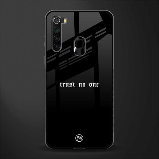 trust no one aesthetic quote glass case for redmi note 8 image