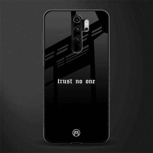 trust no one aesthetic quote glass case for redmi note 8 pro image