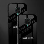 trust no one aesthetic quote glass case for redmi note 9 pro image-2