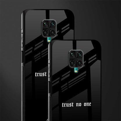 trust no one aesthetic quote glass case for redmi note 9 pro max image-2