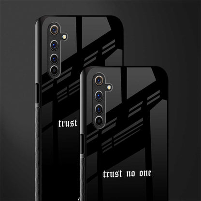 trust no one aesthetic quote glass case for realme 6 image-2