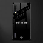 trust no one aesthetic quote glass case for mi a3 redmi a3 image