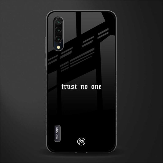 trust no one aesthetic quote glass case for mi a3 redmi a3 image