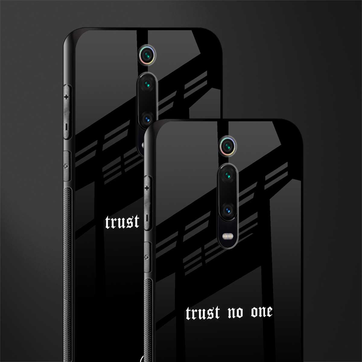 trust no one aesthetic quote glass case for redmi k20 image-2