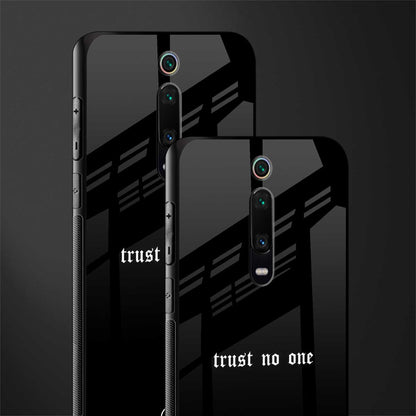 trust no one aesthetic quote glass case for redmi k20 pro image-2
