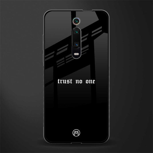 trust no one aesthetic quote glass case for redmi k20 pro image