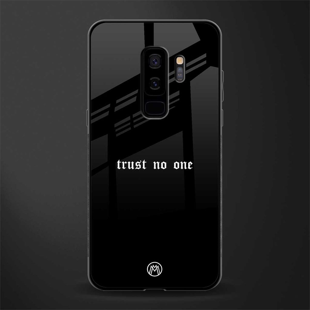 trust no one aesthetic quote glass case for samsung galaxy s9 plus image