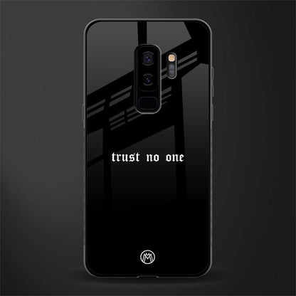 trust no one aesthetic quote glass case for samsung galaxy s9 plus image