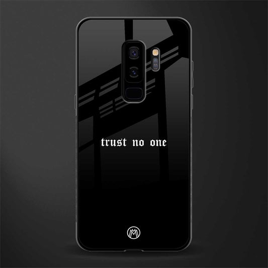 trust no one aesthetic quote glass case for samsung galaxy s9 plus image