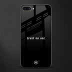 trust no one aesthetic quote glass case for realme c1 image