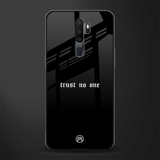 trust no one aesthetic quote glass case for oppo a5 2020 image