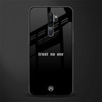 trust no one aesthetic quote glass case for oppo a9 2020 image