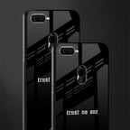 trust no one aesthetic quote glass case for oppo a12 image-2