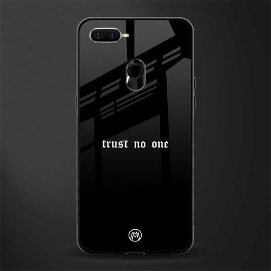 trust no one aesthetic quote glass case for realme u1 image