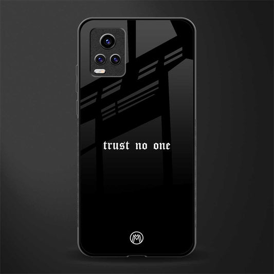 trust no one aesthetic quote back phone cover | glass case for vivo y73