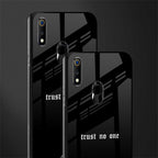 trust no one aesthetic quote glass case for realme 3 pro image-2