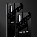 trust no one aesthetic quote glass case for realme x2 image-2