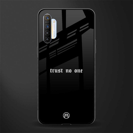 trust no one aesthetic quote glass case for realme x2 image