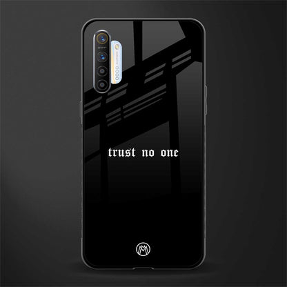 trust no one aesthetic quote glass case for realme xt image