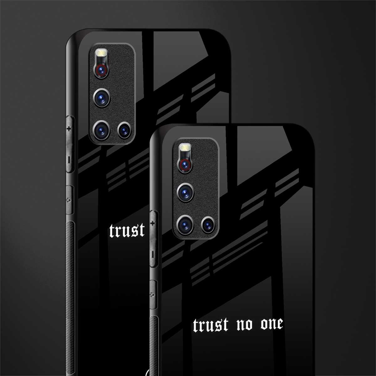 trust no one aesthetic quote glass case for vivo v19 image-2