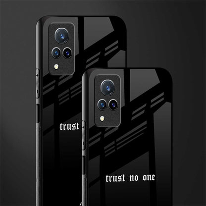 trust no one aesthetic quote glass case for vivo v21 5g image-2