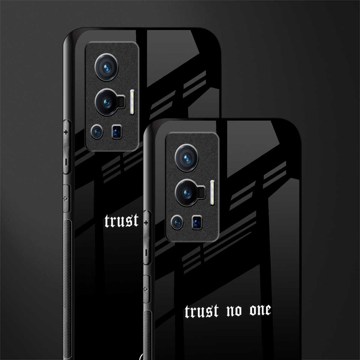 trust no one aesthetic quote glass case for vivo x70 pro image-2