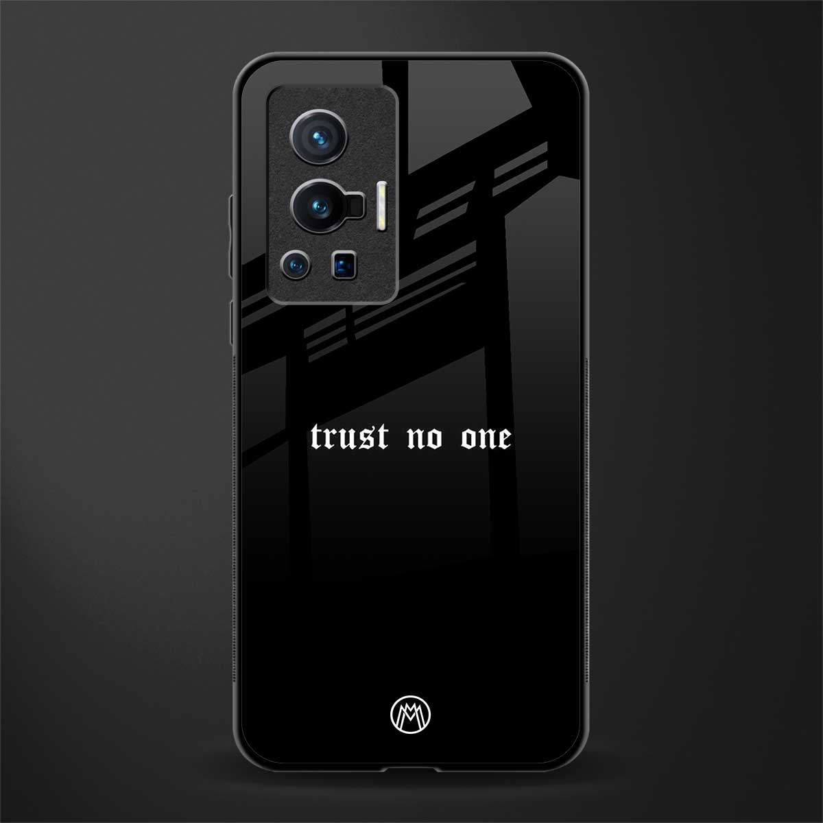 trust no one aesthetic quote glass case for vivo x70 pro image