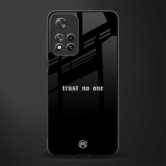 trust no one aesthetic quote glass case for poco m4 pro 5g image