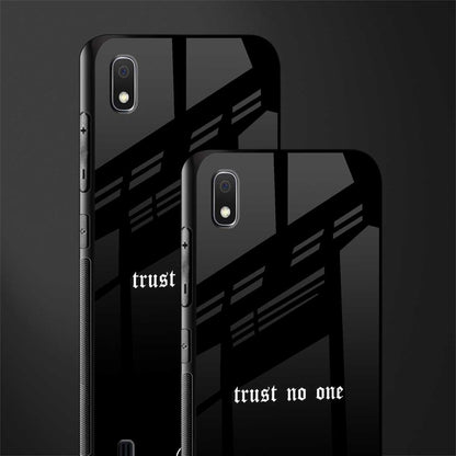 trust no one aesthetic quote glass case for samsung galaxy a10 image-2