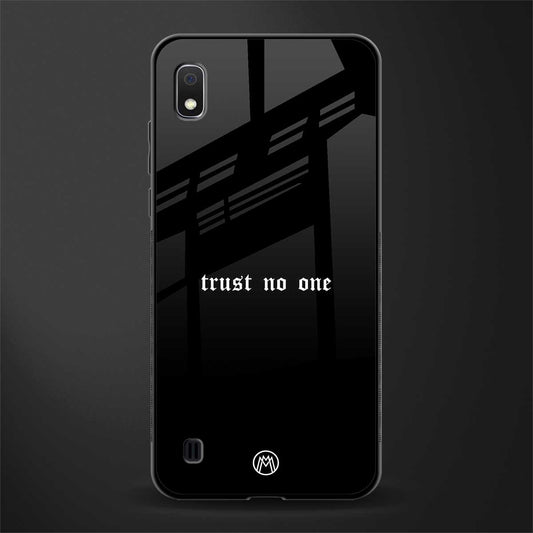 trust no one aesthetic quote glass case for samsung galaxy a10 image