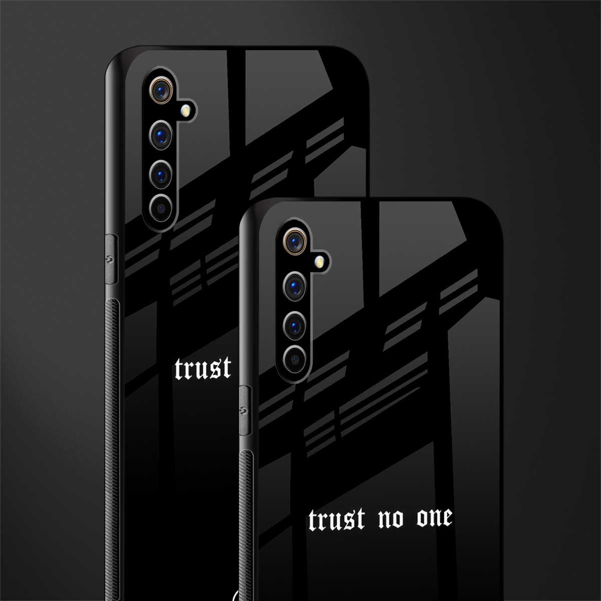 trust no one aesthetic quote glass case for realme x50 pro image-2