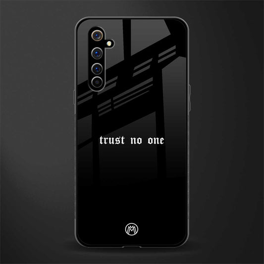 trust no one aesthetic quote glass case for realme x50 pro image