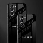 trust no one aesthetic quote glass case for samsung galaxy s22 plus 5g image-2