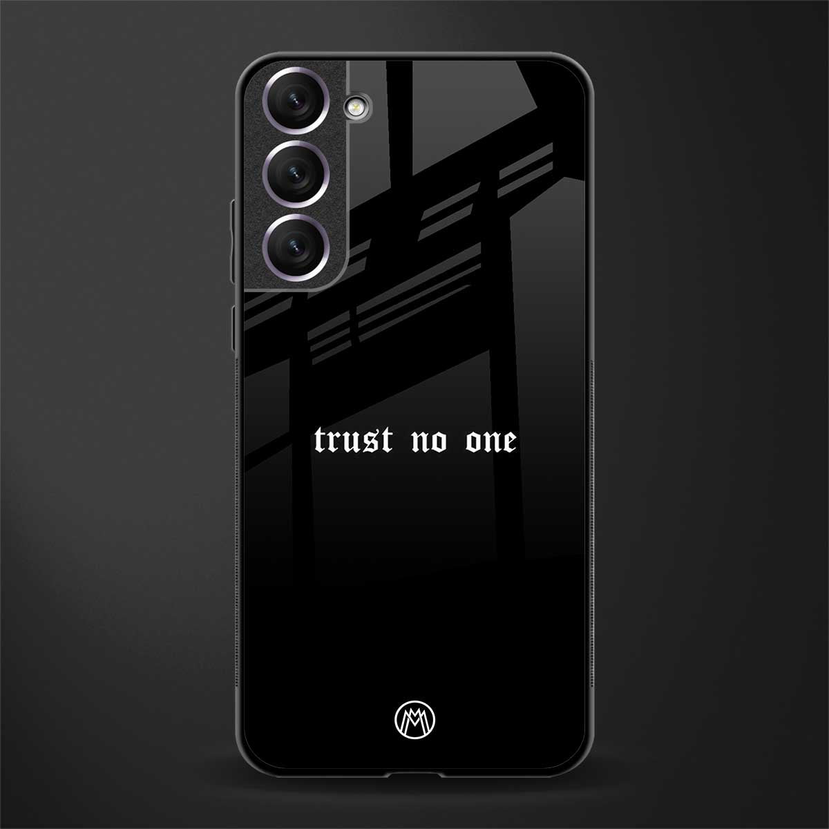 trust no one aesthetic quote glass case for samsung galaxy s22 plus 5g image
