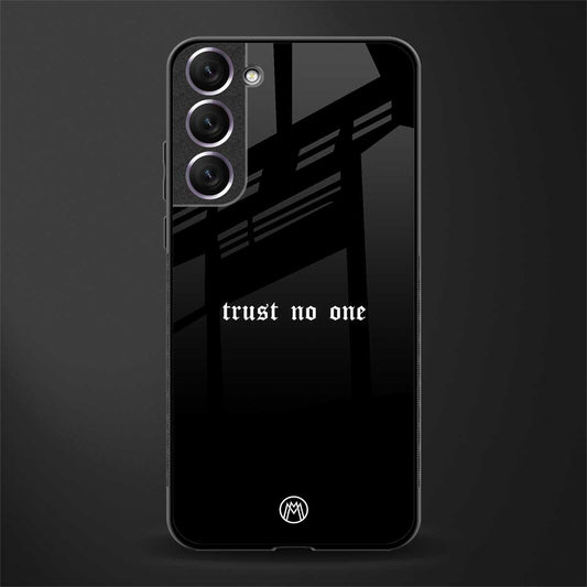 trust no one aesthetic quote glass case for samsung galaxy s21 fe 5g image