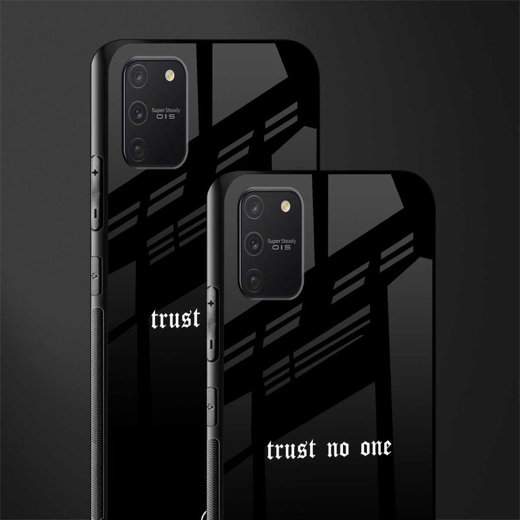 trust no one aesthetic quote glass case for samsung galaxy s10 lite image-2