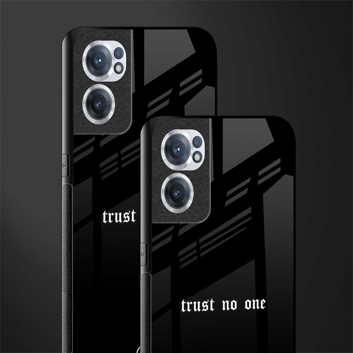 trust no one aesthetic quote glass case for oneplus nord ce 2 5g image-2