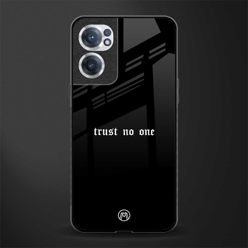 trust no one aesthetic quote glass case for oneplus nord ce 2 5g image