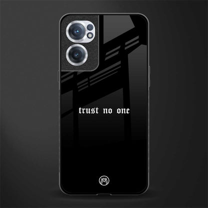 trust no one aesthetic quote glass case for oneplus nord ce 2 5g image