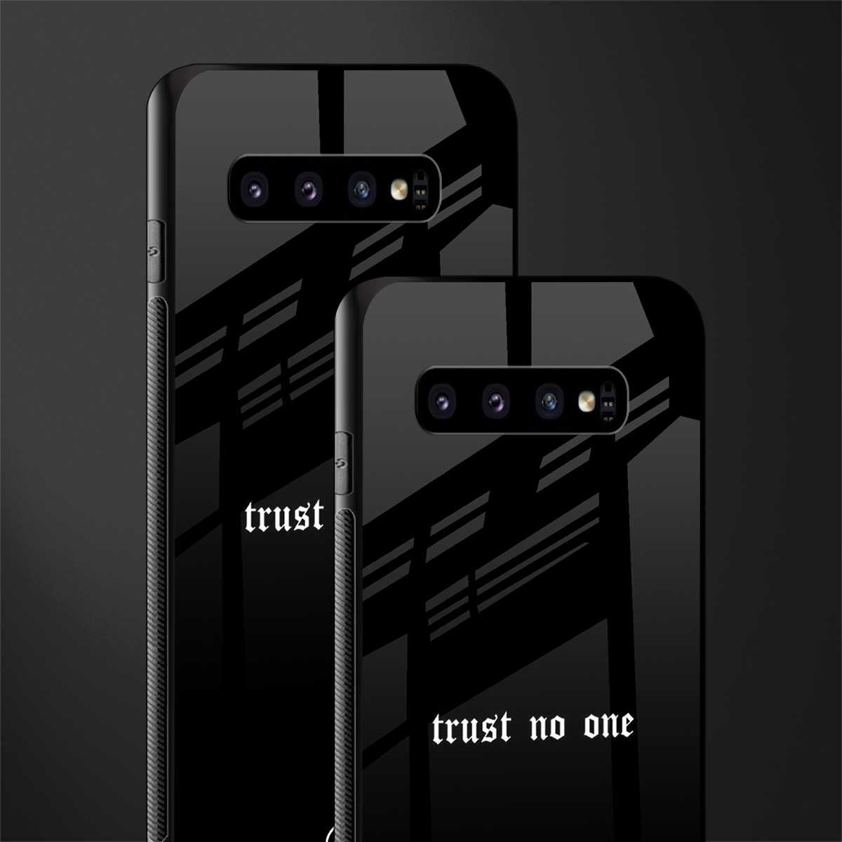 trust no one aesthetic quote glass case for samsung galaxy s10 plus image-2