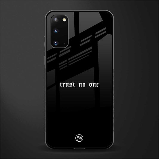 trust no one aesthetic quote glass case for samsung galaxy s20 image