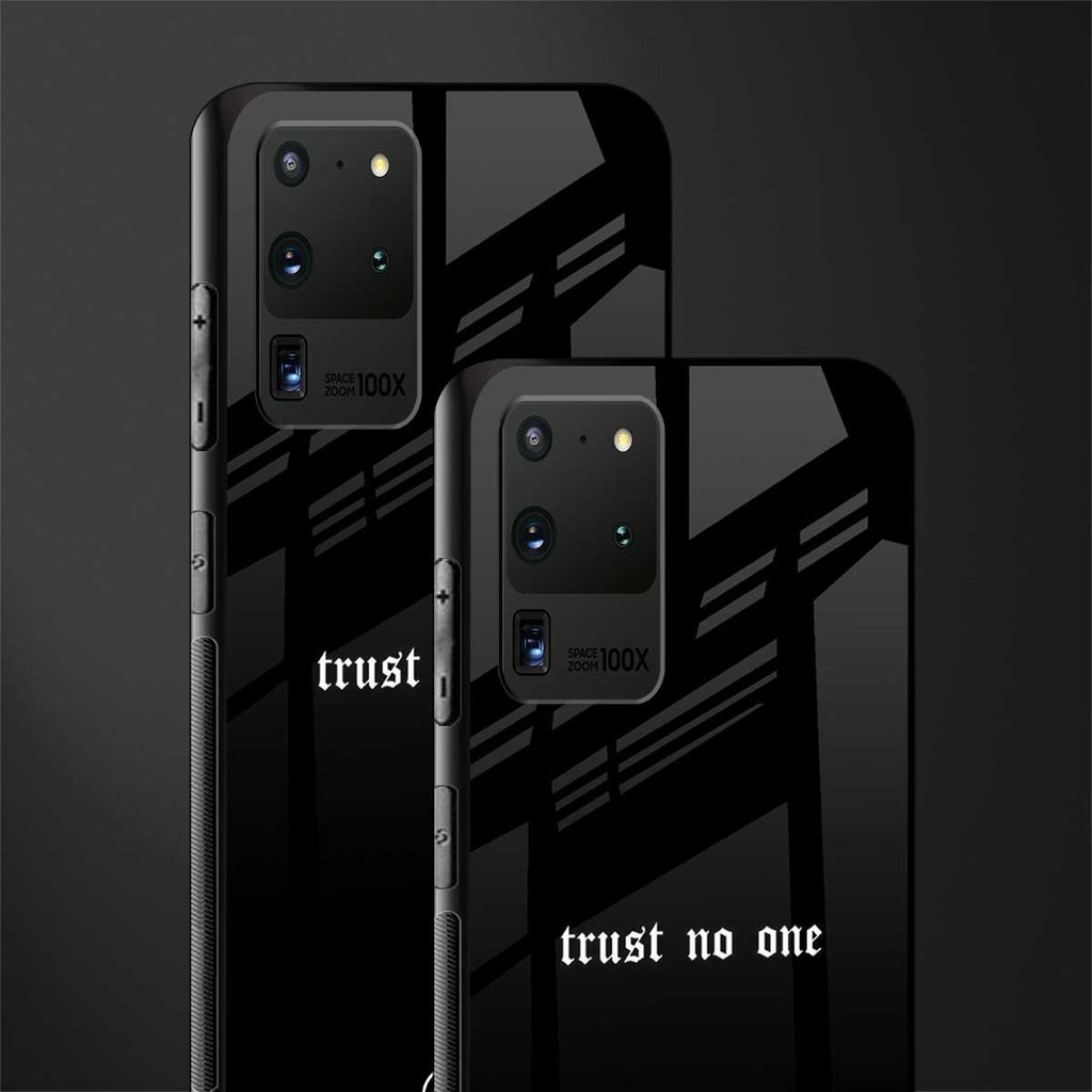 trust no one aesthetic quote glass case for samsung galaxy s20 ultra image-2