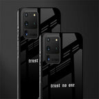 trust no one aesthetic quote glass case for samsung galaxy s20 ultra image-2