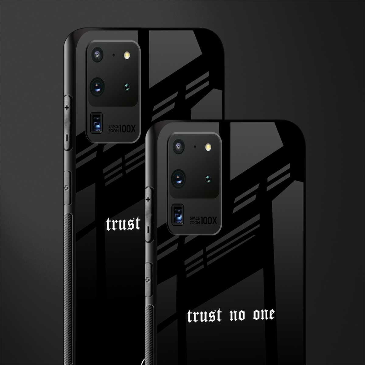 trust no one aesthetic quote glass case for samsung galaxy s20 ultra image-2