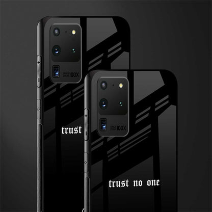 trust no one aesthetic quote glass case for samsung galaxy s20 ultra image-2