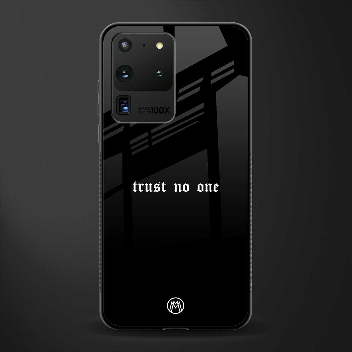 trust no one aesthetic quote glass case for samsung galaxy s20 ultra image