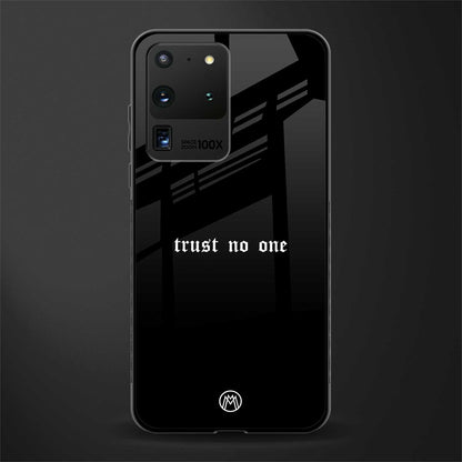 trust no one aesthetic quote glass case for samsung galaxy s20 ultra image