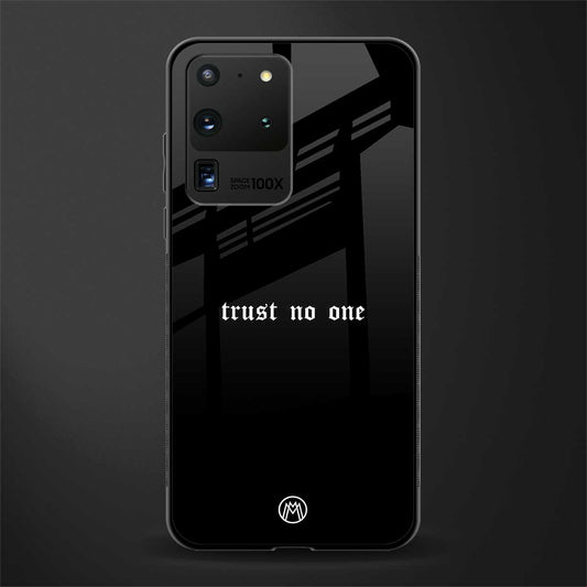 trust no one aesthetic quote glass case for samsung galaxy s20 ultra image